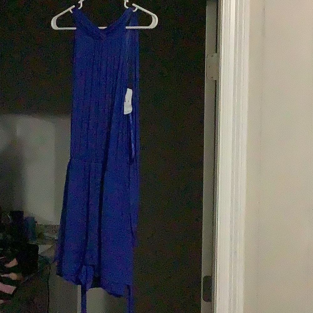 New cobalt blue romper.